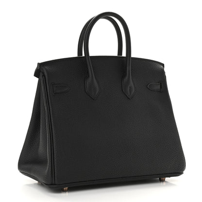 Hermes Togo Birkin 25 Black 2 of 10