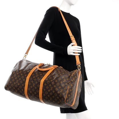 Louis Vuitton Monogram Keepall Bandouliere 55 2 of 12