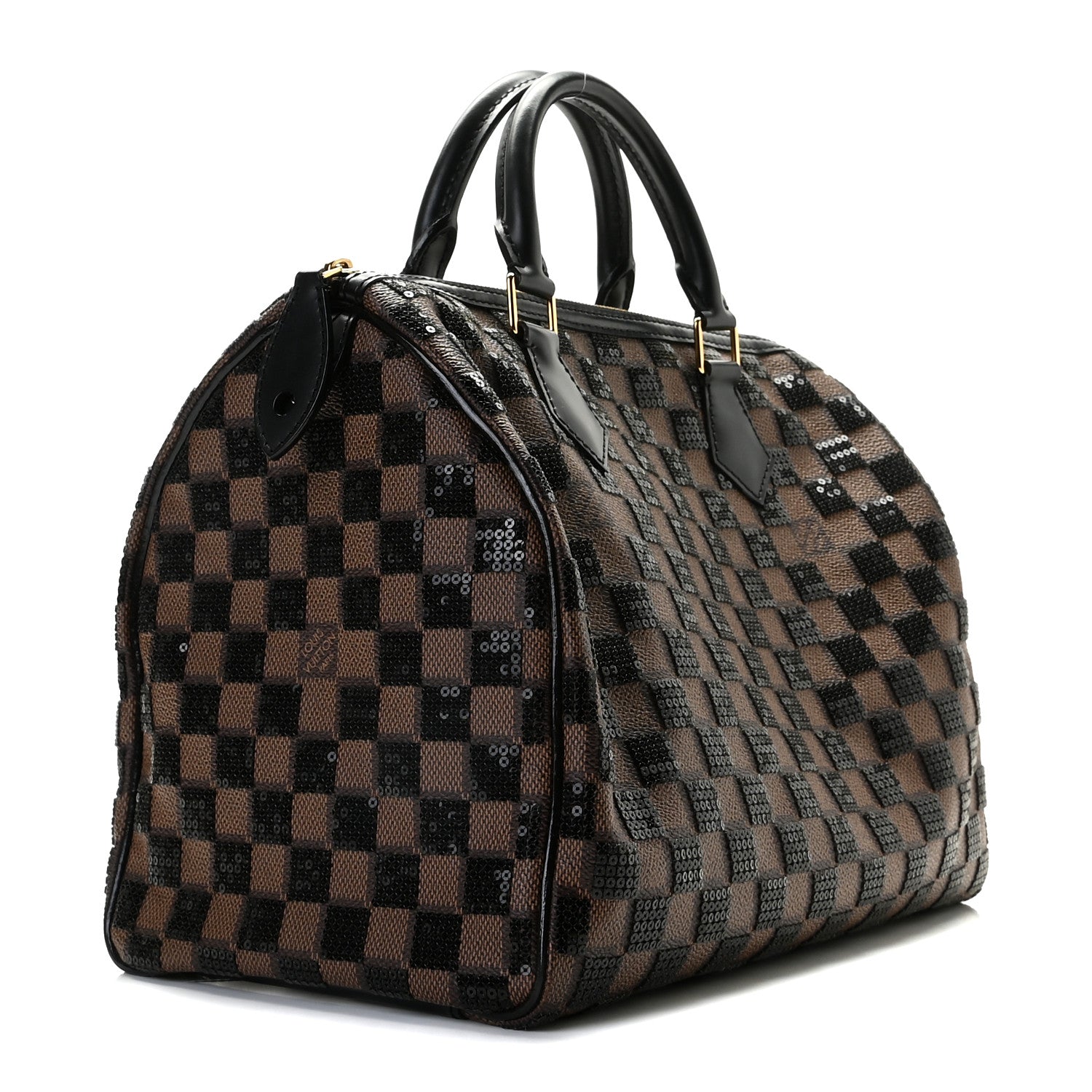 Louis Vuitton Damier Paillettes Speedy 30 Black 3 of 11