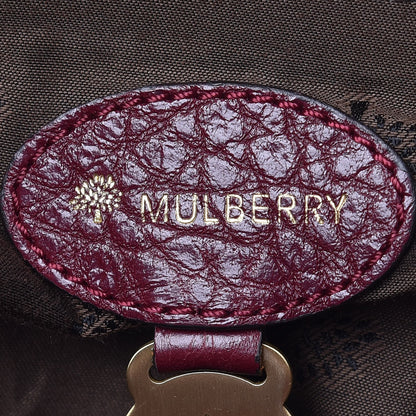 Mulberry Shiny Grain Polly Push Lock Satchel Conker 6 of 9