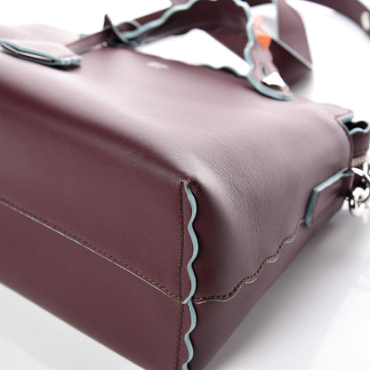 Fendi Vitello Dolce Scalloped Studded Medium By The Way Boston Bag Bordeaux 10 of 14