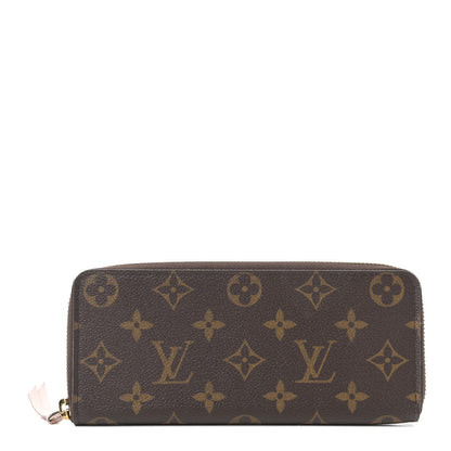 Louis Vuitton Monogram Clemence Wallet Rose Ballerine 1 of 10