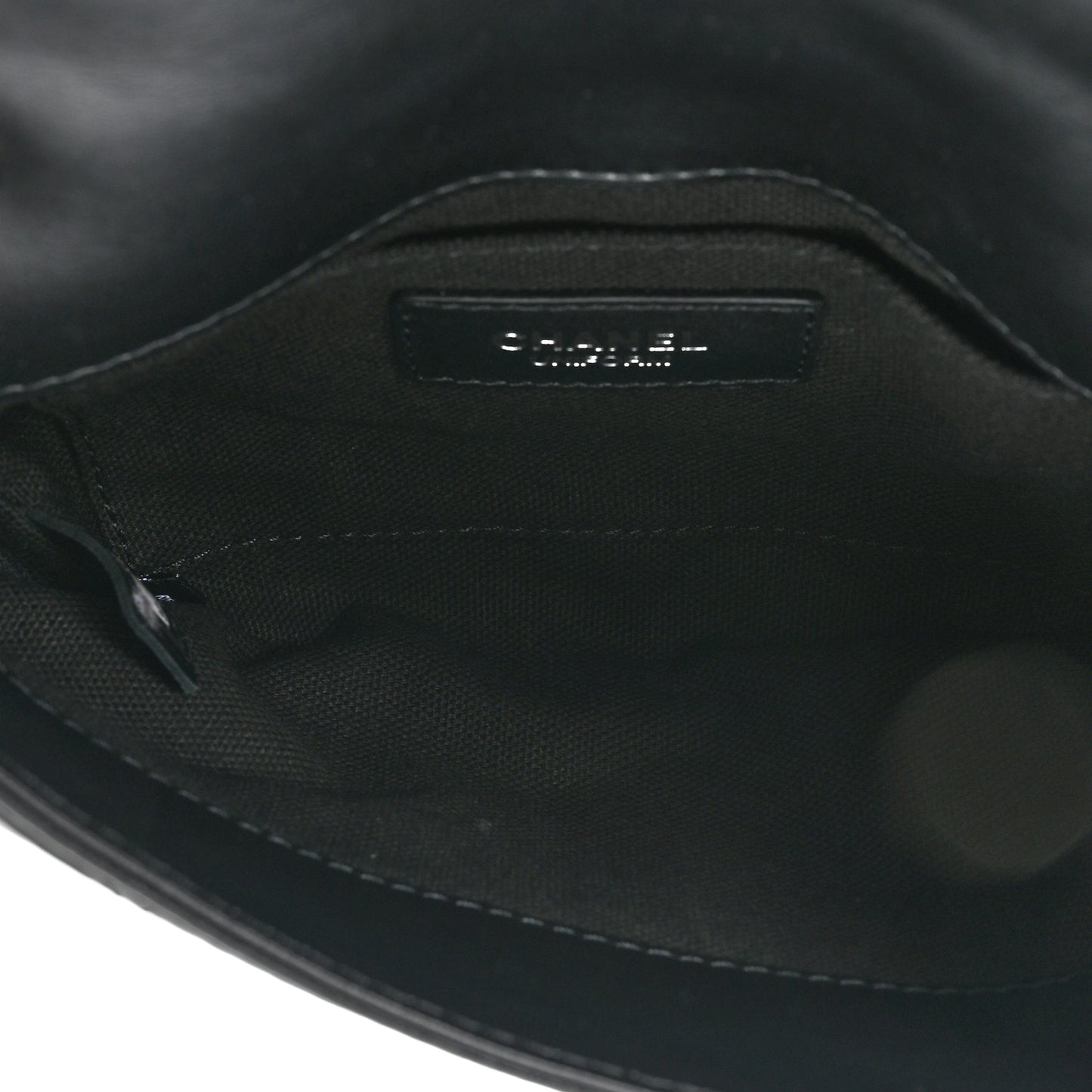 Calfskin Quilted CC Uniform Flap Belt Bag Black