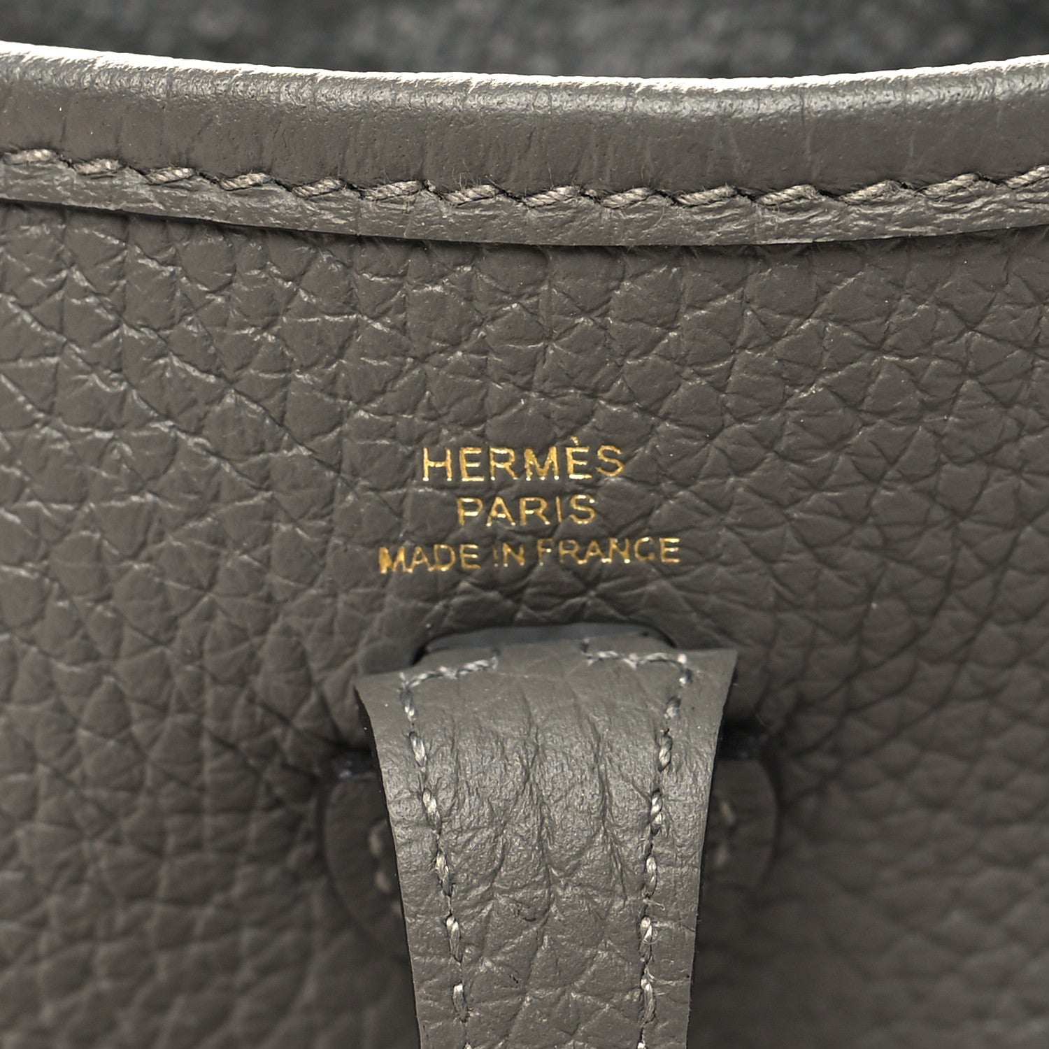 Hermes Taurillon Clemence Evelyne TPM Gris Meyer 6 of 11
