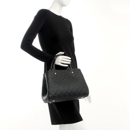 Louis Vuitton Empreinte Montaigne MM Black 3 of 9