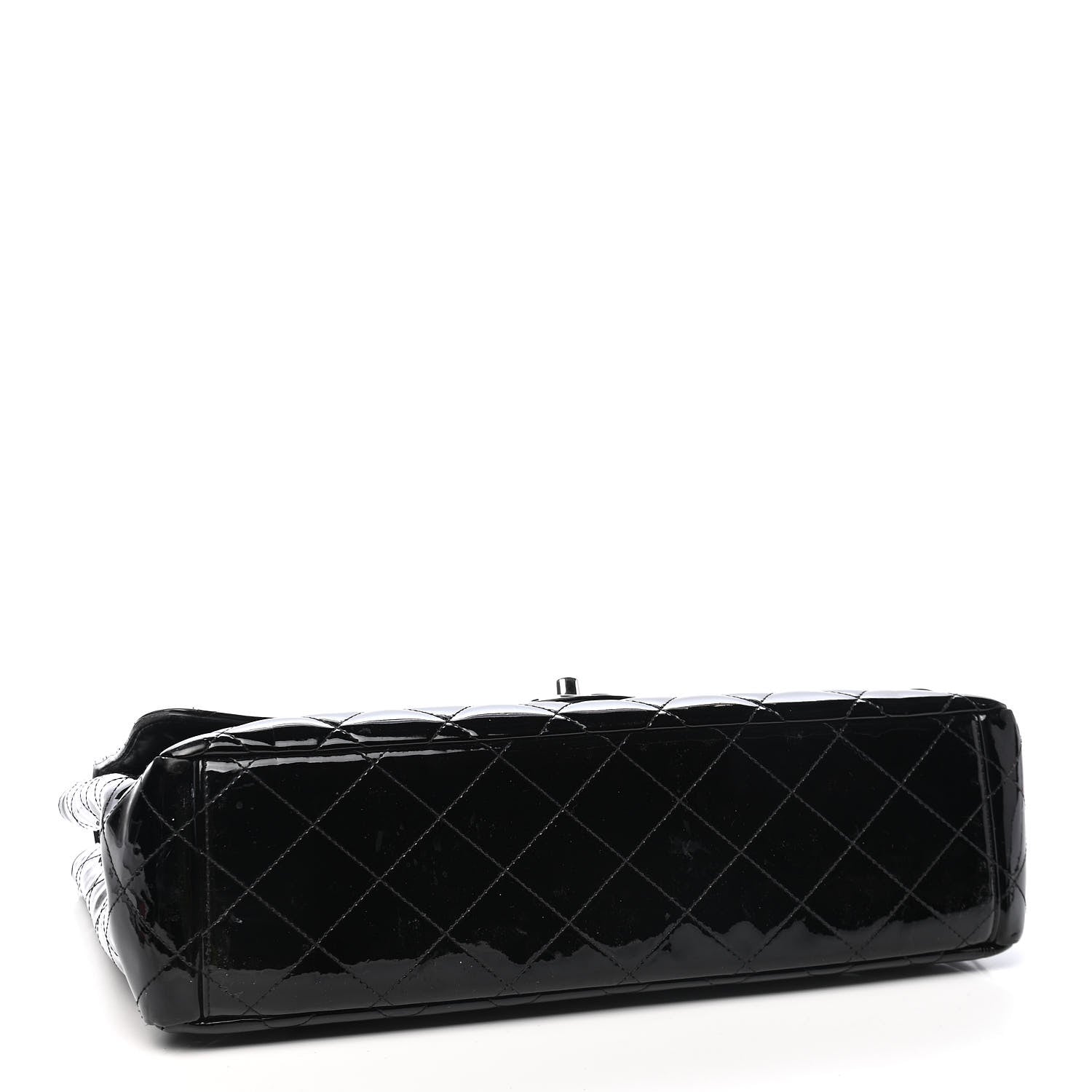 Chanel Patent Quilted Maxi Single Flap Black 4 of 11