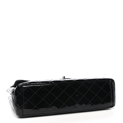Chanel Patent Quilted Maxi Single Flap Black 4 of 11