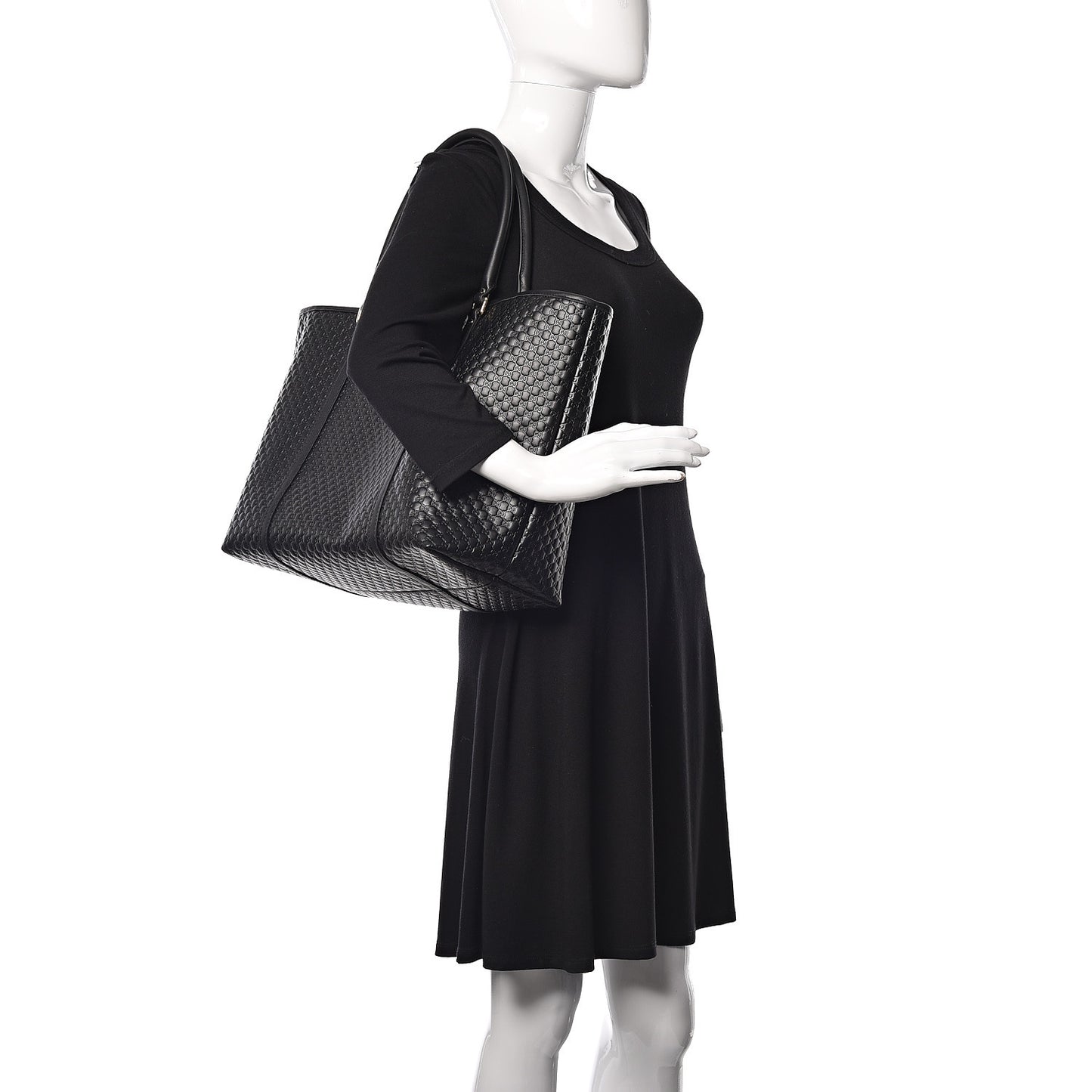 Microguccissima Large Joy Tote Black