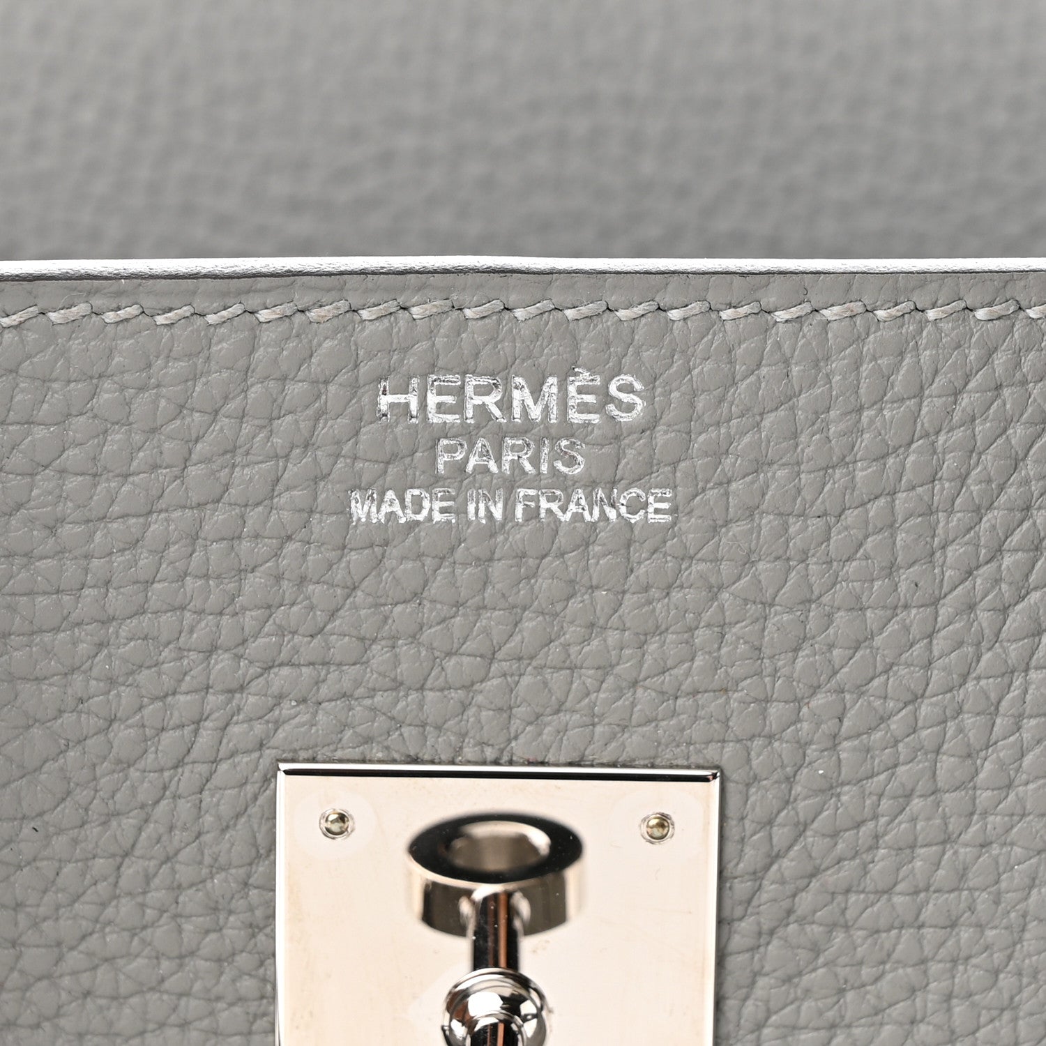 Hermes Togo Verso Birkin 35 Gris Mouette Bleu Agate 6 of 12