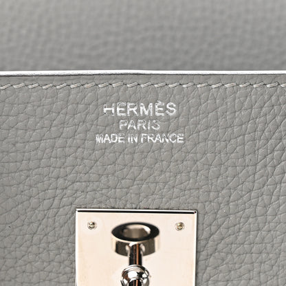 Hermes Togo Verso Birkin 35 Gris Mouette Bleu Agate 6 of 12