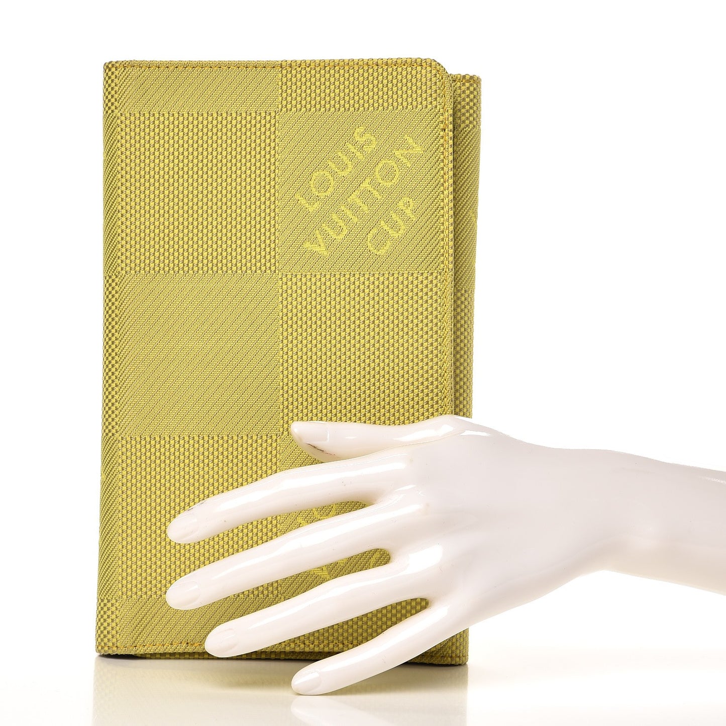 Damier Geant Americas Cup Organizer Wallet Yellow