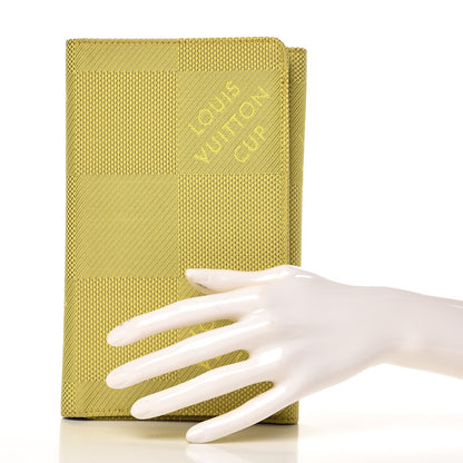 Louis Vuitton Damier Geant Americas Cup Organizer Wallet Yellow 2 of 9