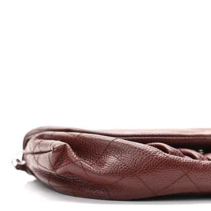 Chanel Caviar Half Moon Wallet On Chain WOC Bordeaux 8 of 10