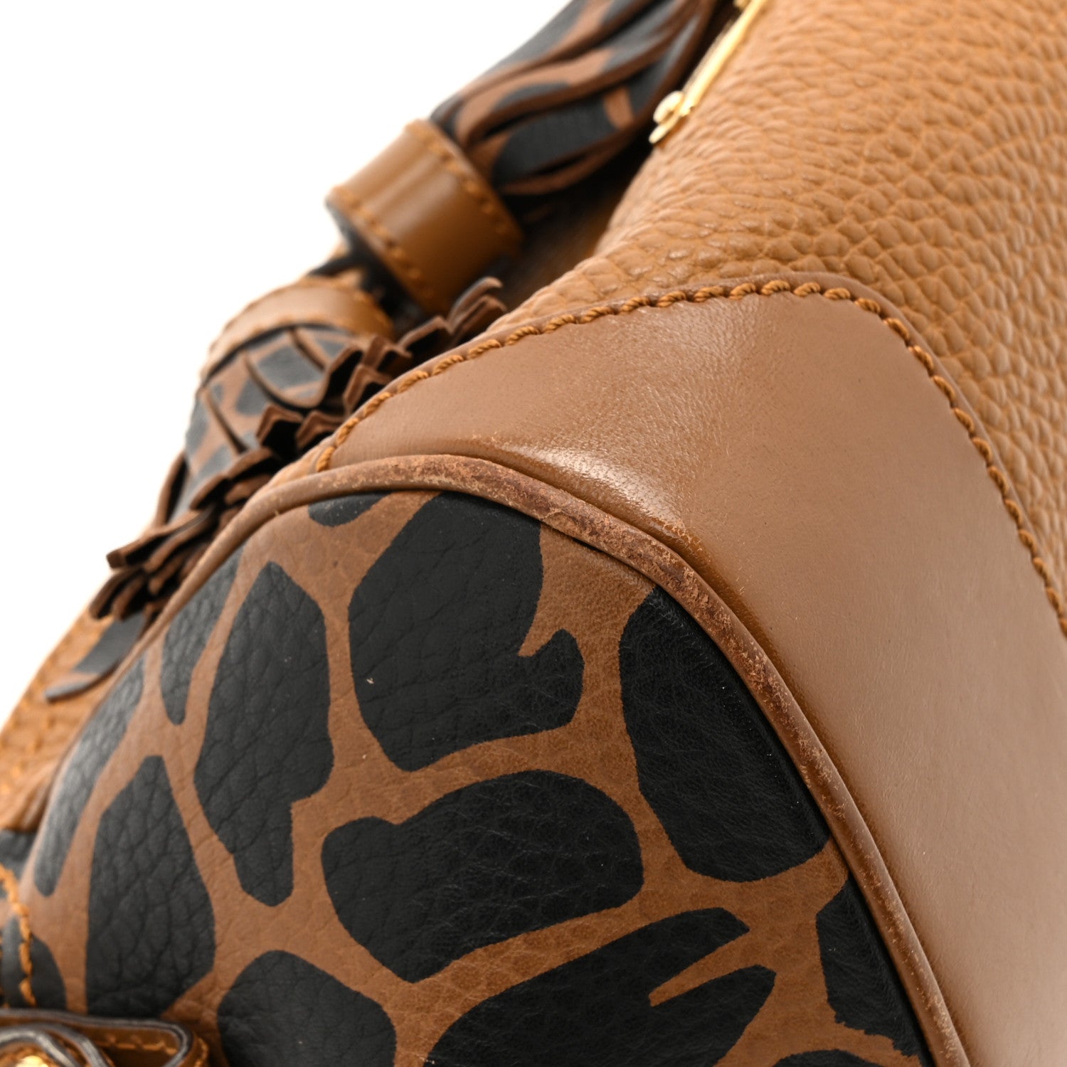 Burberry Grainy Calfskin Animal Print Mini Blaze Crossbody Bag Brown 9 of 14