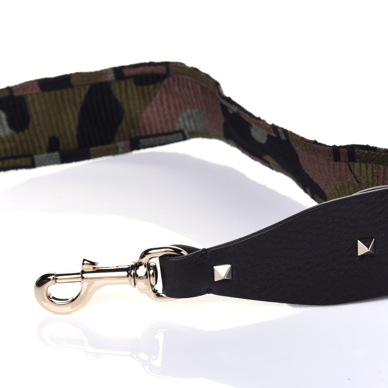 Valentino Garavani Canvas Camubutterfly Rockstud Guitar Strap Multicolor 4 of 8
