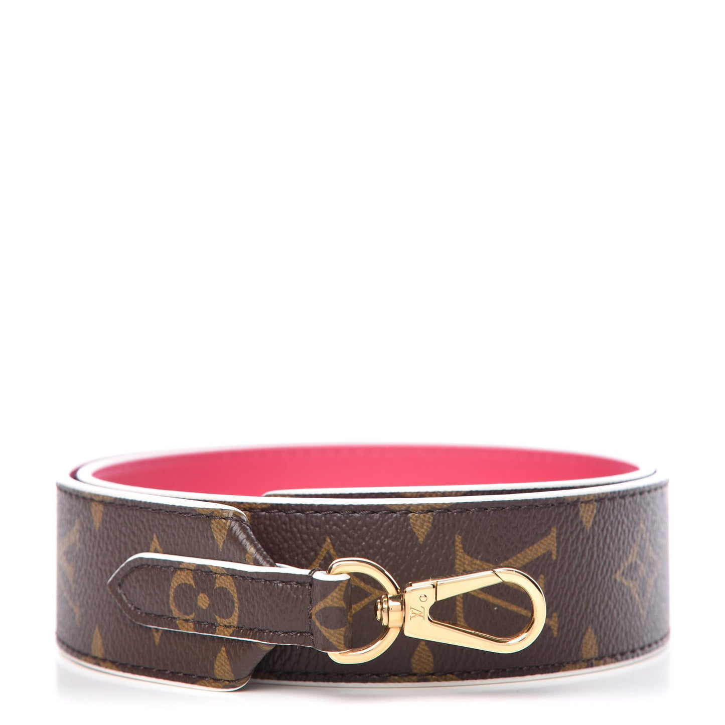 Monogram Bandouliere Shoulder Strap Hot Pink