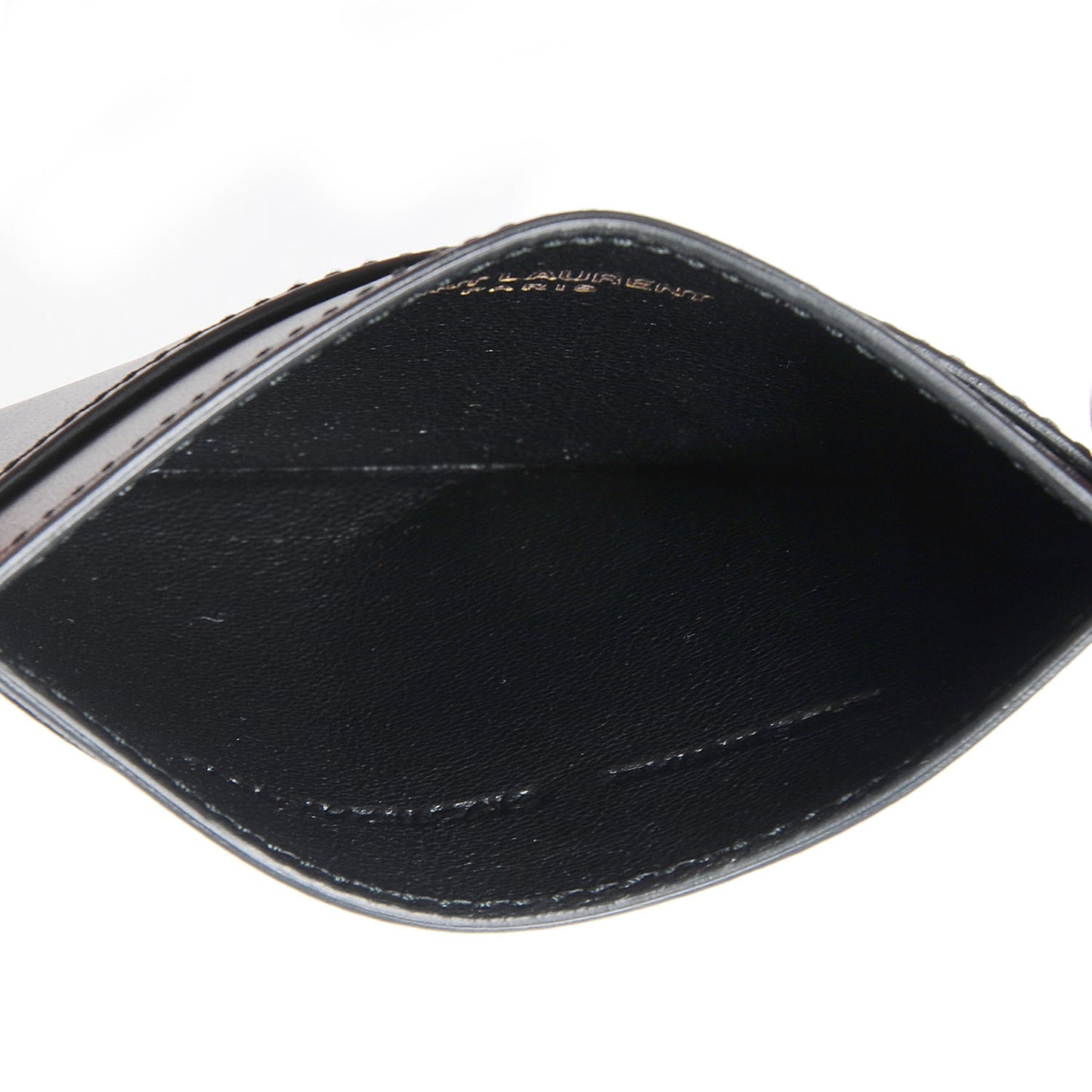 Calfskin Classic Y Card Case Black