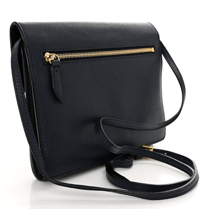 Burberry Derby Calfskin House Check Baby Macken Crossbody Bag Navy 3 of 12