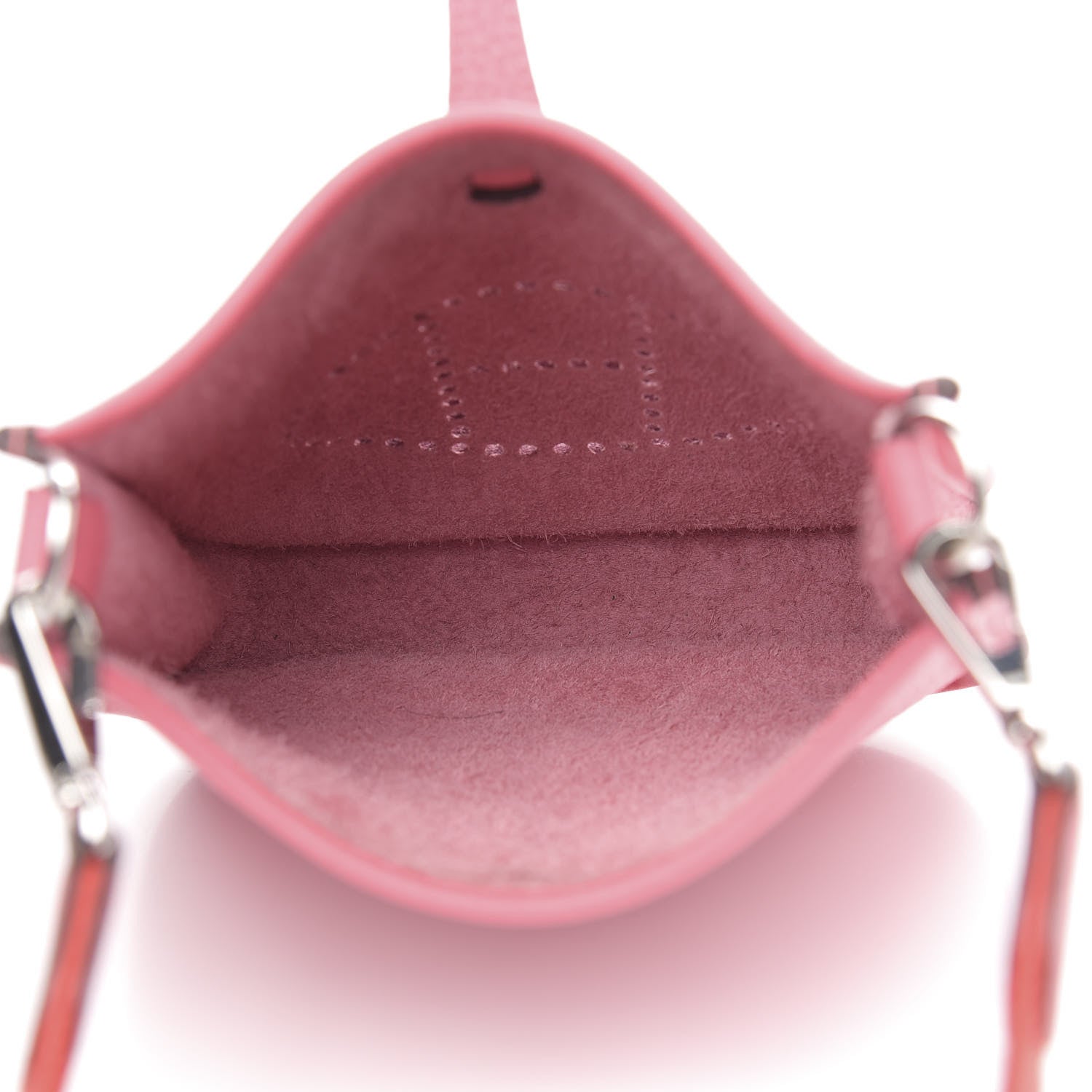 Hermes Taurillon Clemence Amazone Evelyne TPM Rose Azalee Rouge Pivoine 5 of 11