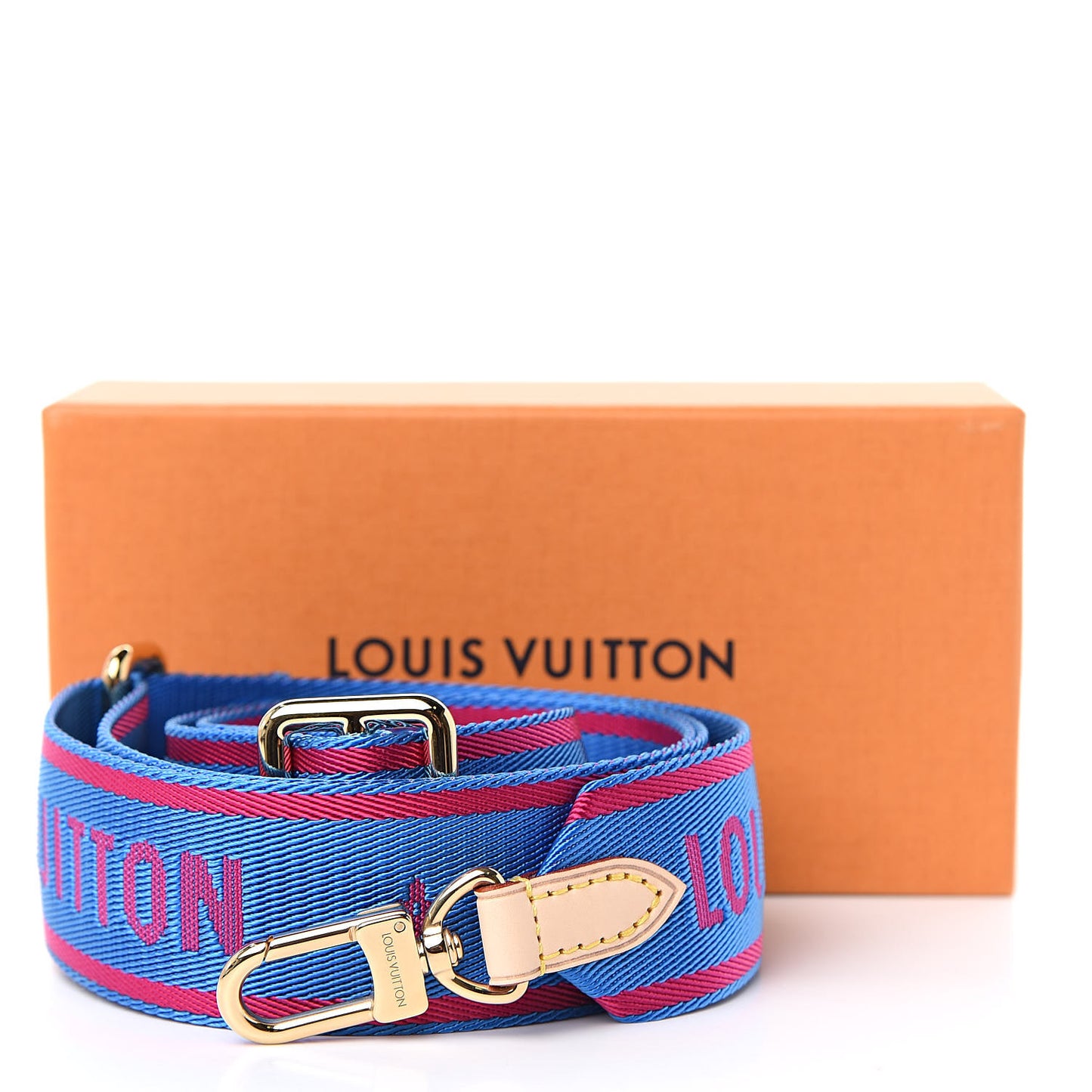 Nylon Bandouliere Shoulder Strap Blue Magenta