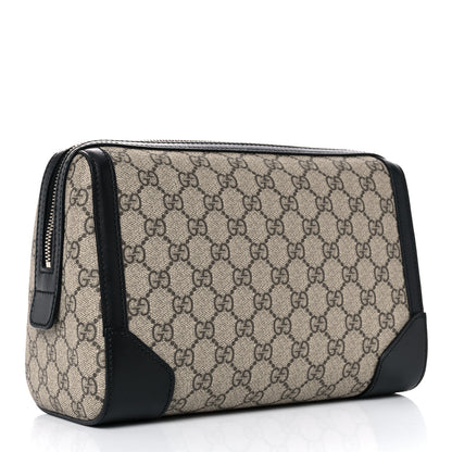 Gucci GG Supreme Monogram Toiletry Case Black 3 of 18