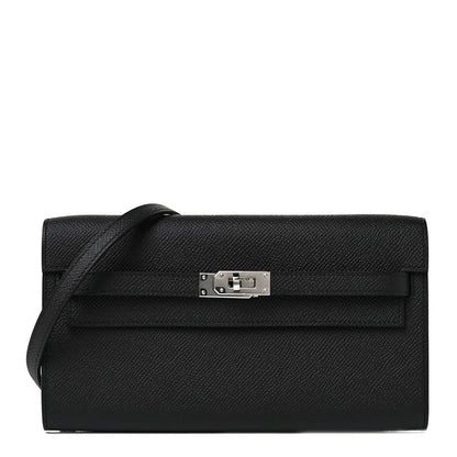 Hermes Epsom Kelly Wallet To Go Black 1 of 9