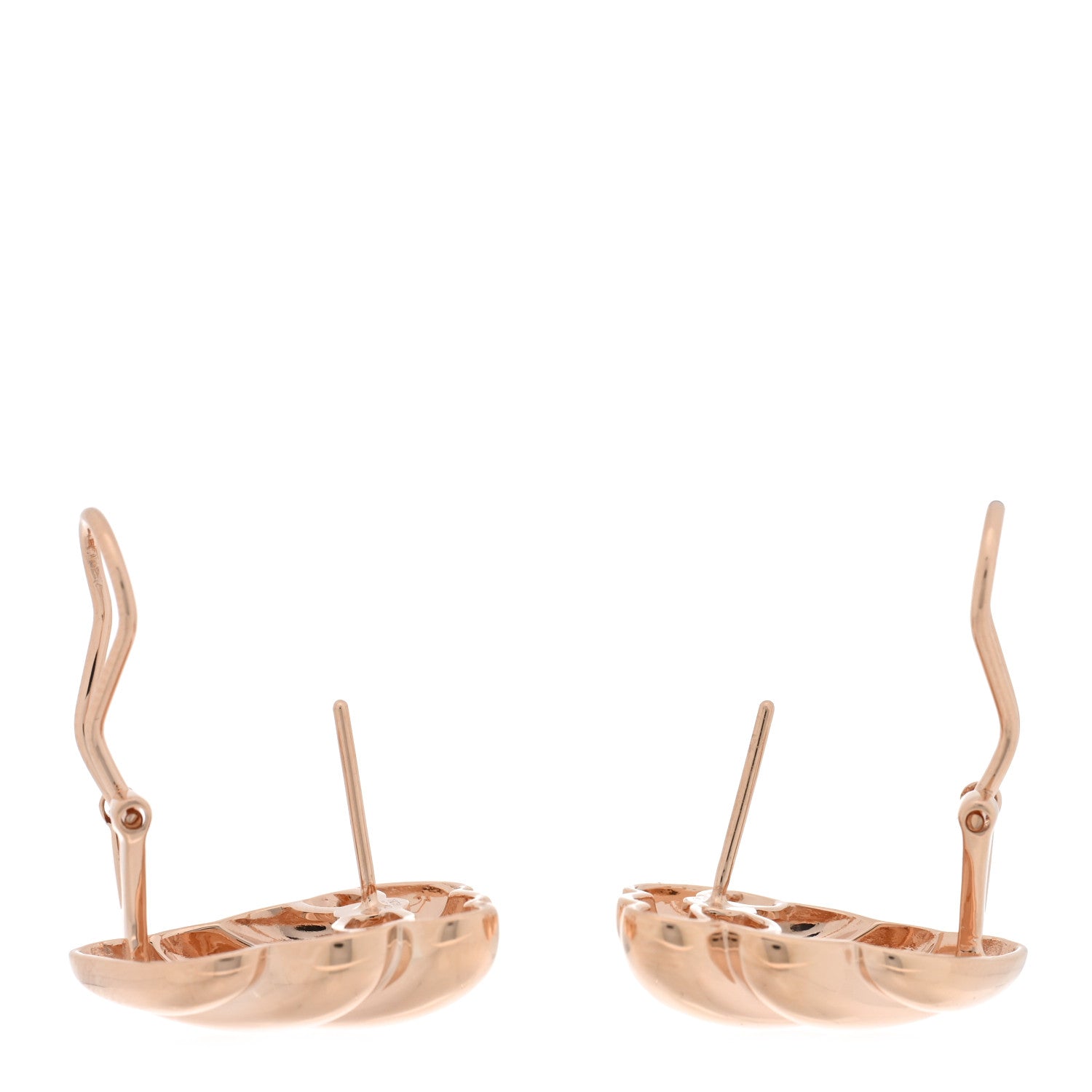 Anita Ko 18K Rose Gold Croissant Earrings 3 of 5
