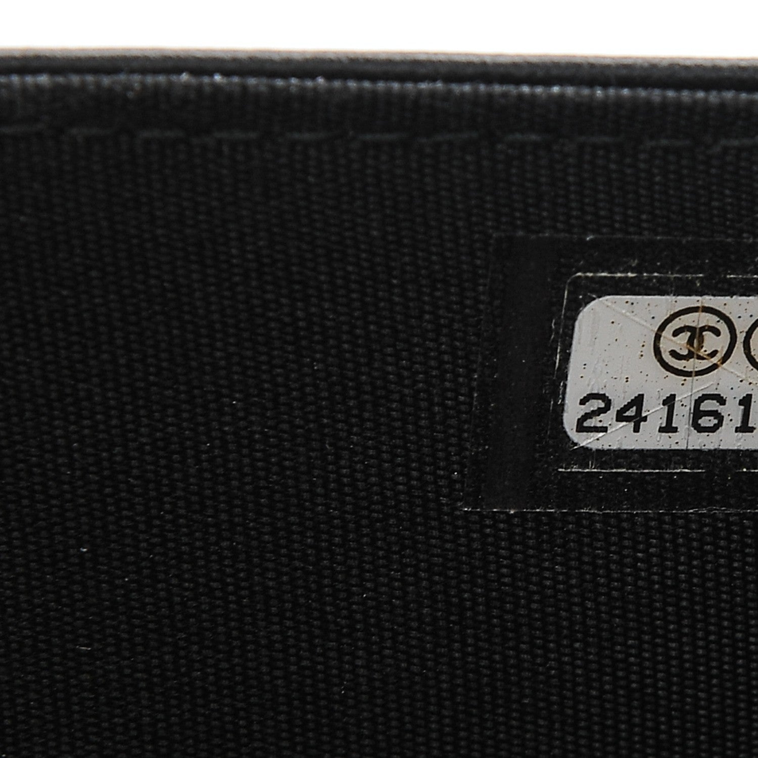 Chanel Calfskin Painted Chevron Embossed Boy Wallet On Chain WOC Black 9 of 9
