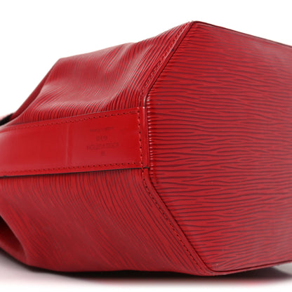 Louis Vuitton Epi Sac D'epaule Castillan Red 8 of 9