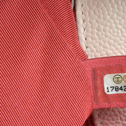 Chanel Caviar Quilted Ombre Medium Single Flap White Rose Pink 7 of 7