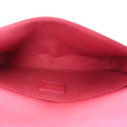 Louis Vuitton Monogram Pochette Felicie Chain Wallet Fuchsia 6 of 12