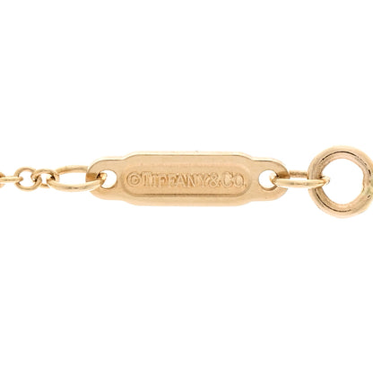 Tiffany 18K Yellow Gold Large T Smile Pendant Necklace 4 of 5