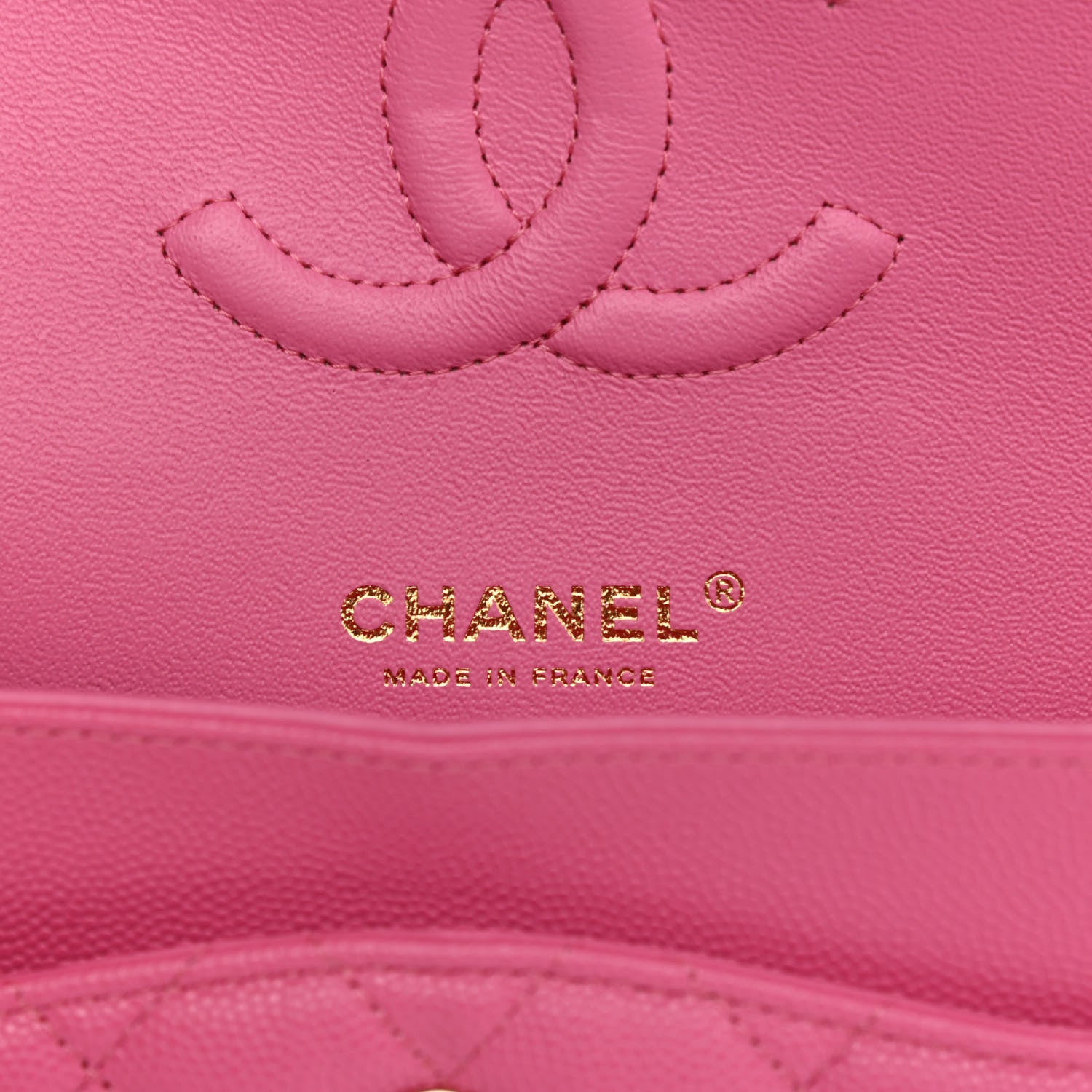 Chanel Caviar Quilted Medium Double Flap Pink 6 of 10
