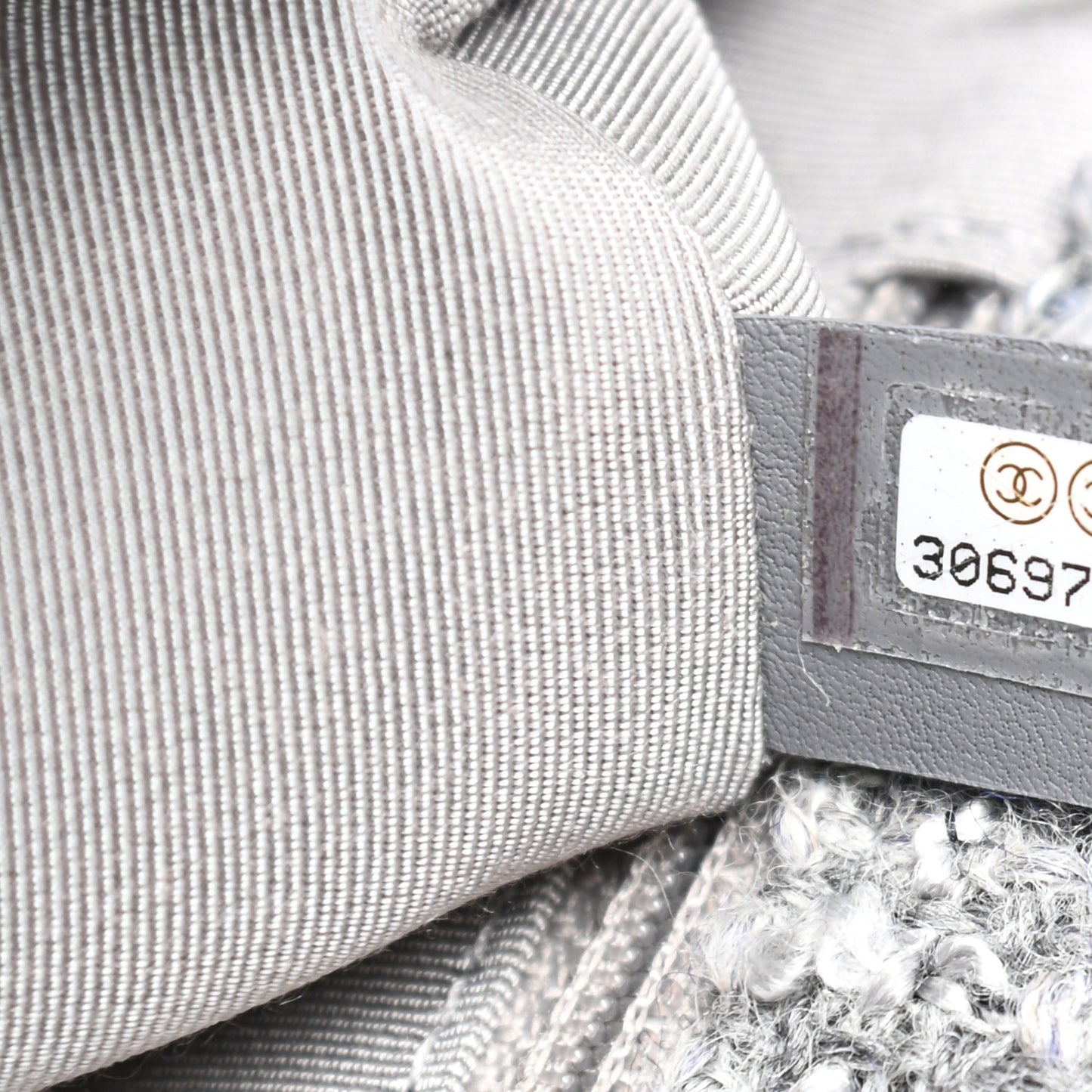 Tweed Quilted Medium Chanel 19 Flap Grey