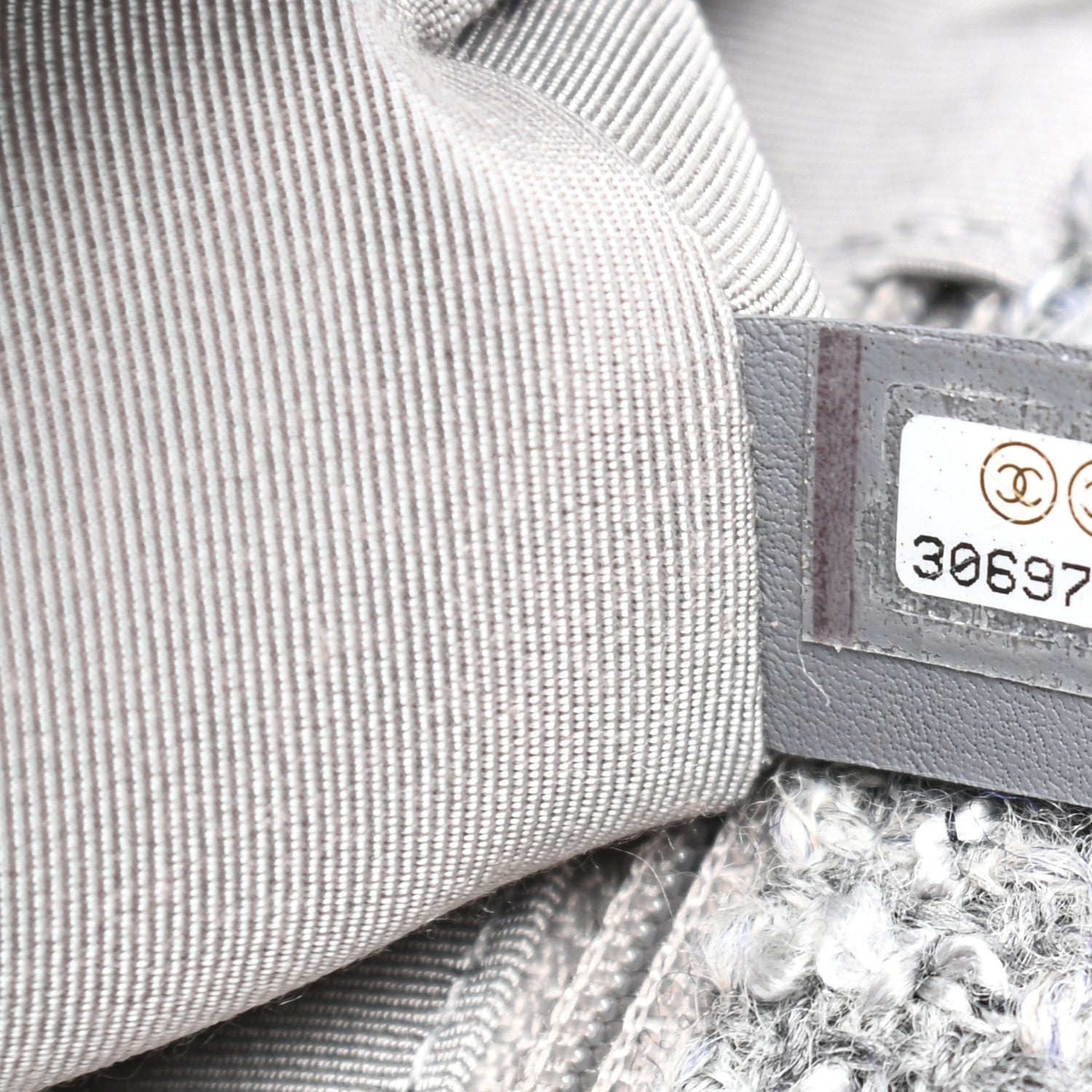 Chanel Tweed Quilted Medium Chanel 19 Flap Grey 7 of 9