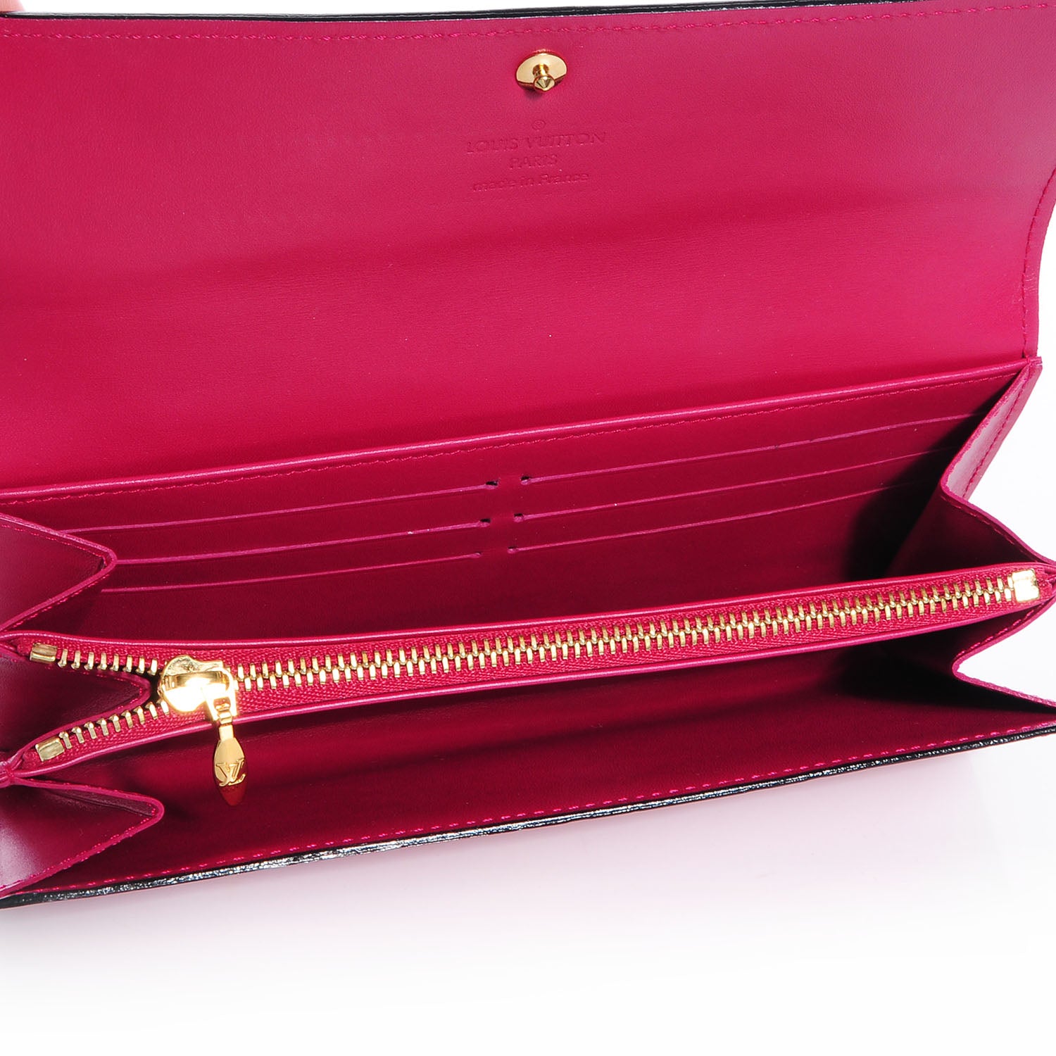 Louis Vuitton Vernis Sarah Wallet Rose Indien 5 of 7