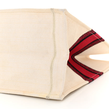 Christian Dior Canvas DiorAmour Chinese Valentines Je T’aime Large Book Tote White Red 10 of 17