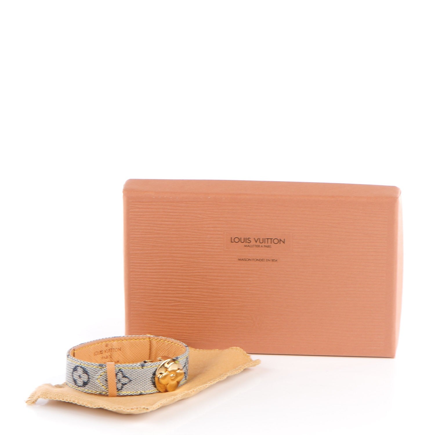 Louis Vuitton Mini Monogram Wish Bracelet Blue 7 of 7