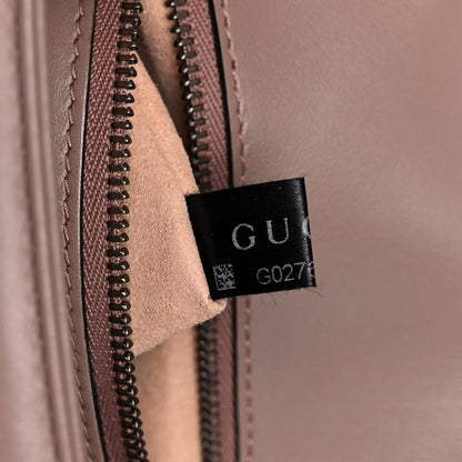 Gucci Calfskin Matelasse Small GG Marmont Shoulder Bag Porcelain Rose 10 of 14