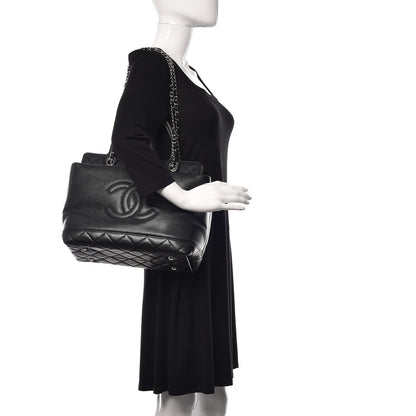 Chanel Soft Caviar CC Medium Top Handle Tote Black 2 of 14