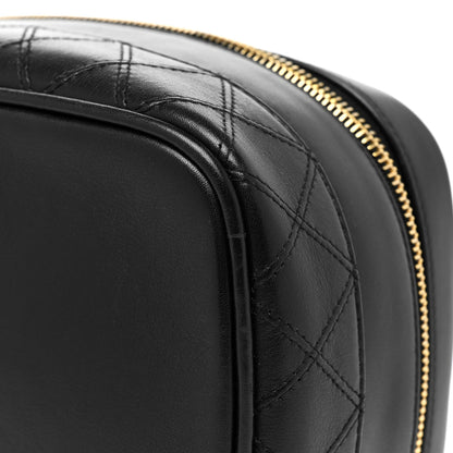 Chanel Lambskin Vanity Cosmetic Case Black 8 of 12