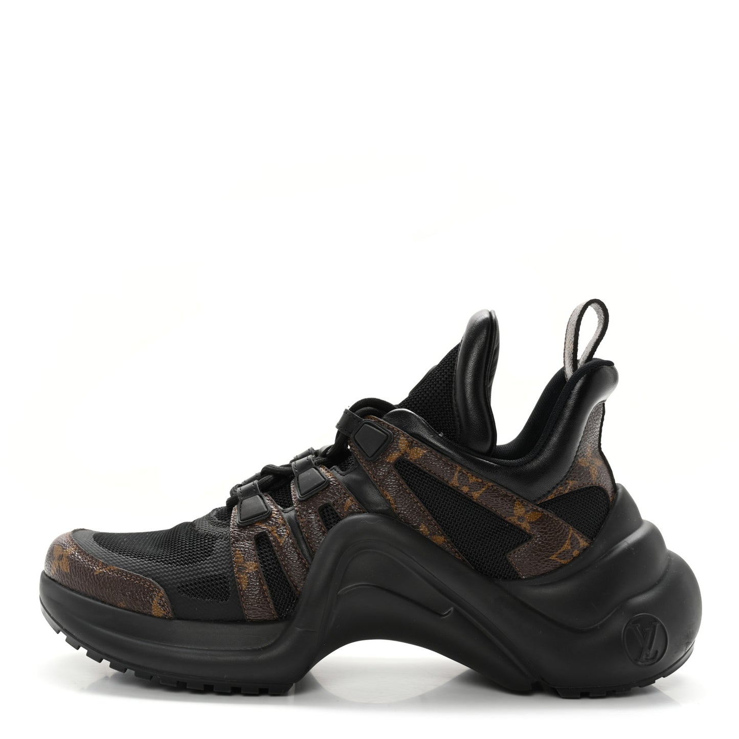 Calfskin Patent Monogram LV Archlight Sneakers 40 Black