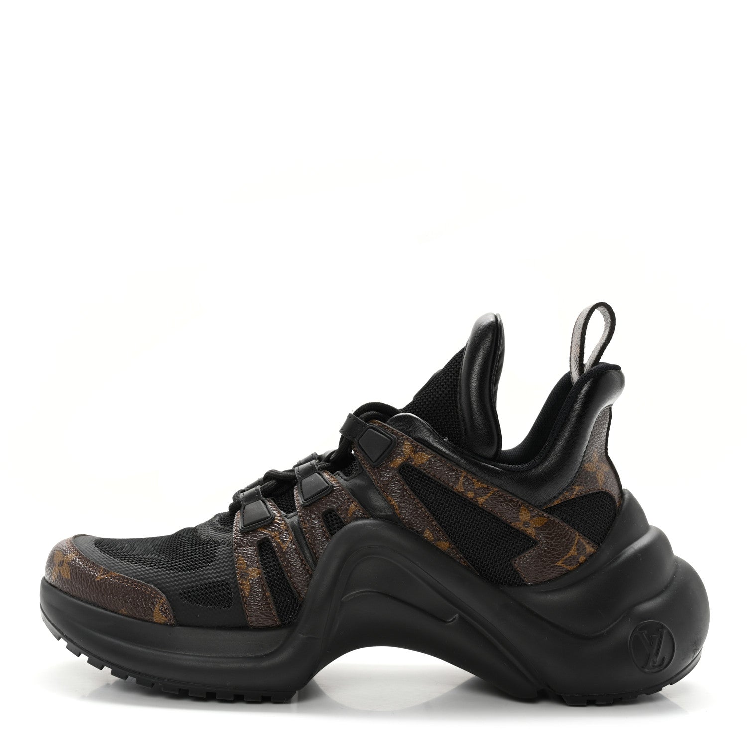 Louis Vuitton Calfskin Patent Monogram LV Archlight Sneakers 40 Black 1 of 13
