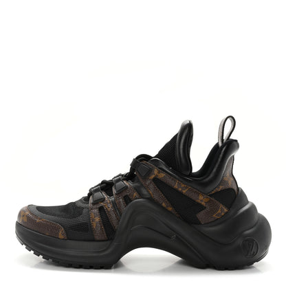 Louis Vuitton Calfskin Patent Monogram LV Archlight Sneakers 40 Black 1 of 13