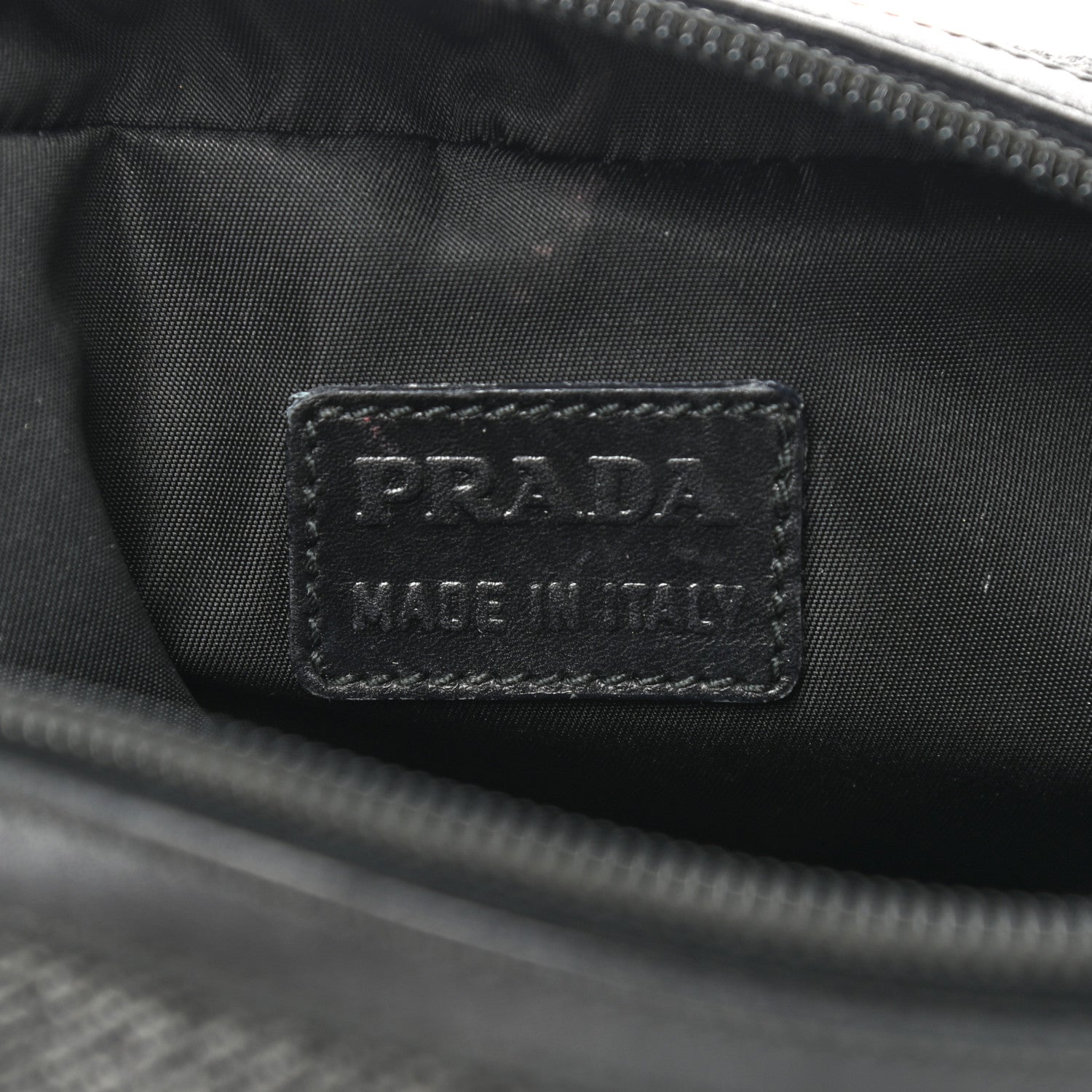 Prada Wool Cosmetic Pouch Grey 6 of 9
