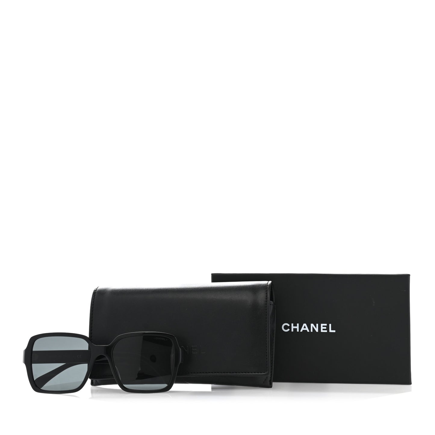 Acetate Polarized Square Sunglasses 5408 Black