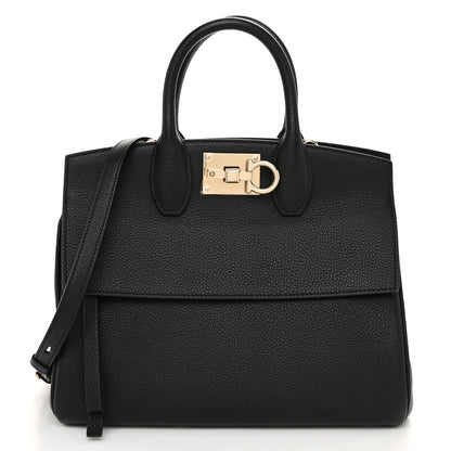 Salvatore Ferragamo Calfskin The Studio Bag Black 1 of 11
