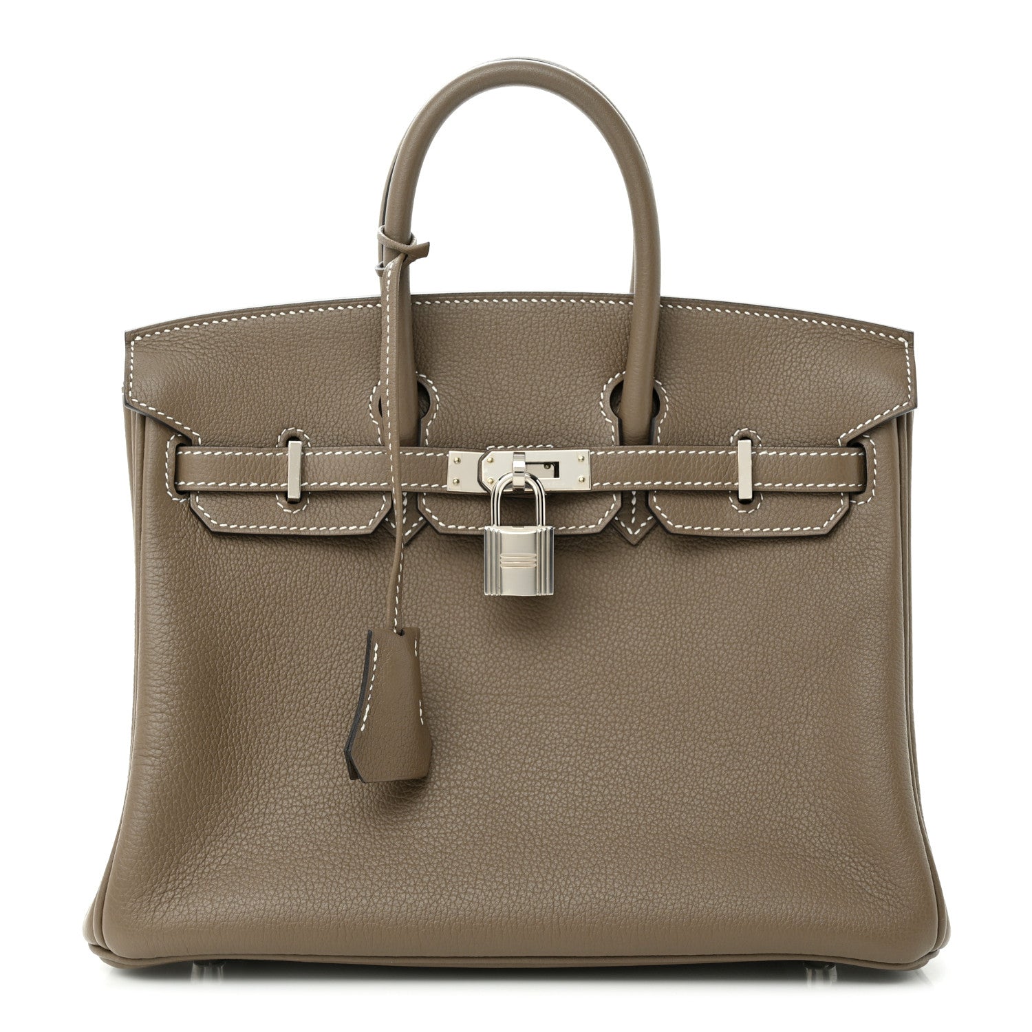 Hermes Taurillon Novillo Birkin 25 Etoupe 1 of 11