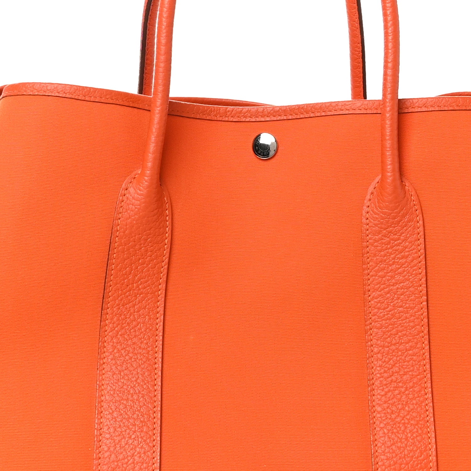 Hermes Toile Negonda Garden Party Tote 36 MM Orange 8 of 10