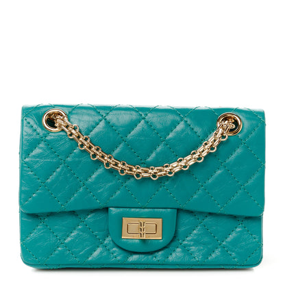 Chanel Aged Calfskin Quilted 2.55 Reissue Mini Flap Green 1 of 10